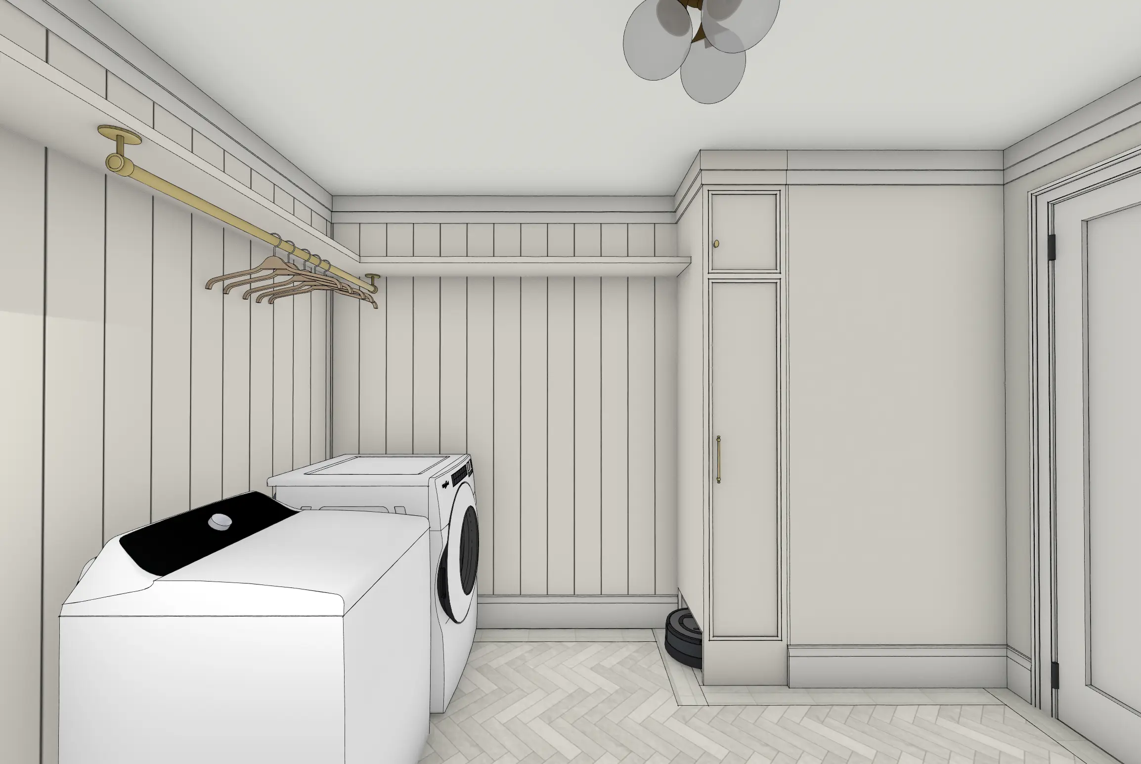 Butler's Pantry & Laundry Suite